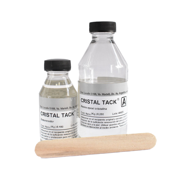 Resina Epoxi Cristaltack Dos Componentes 300 Gr