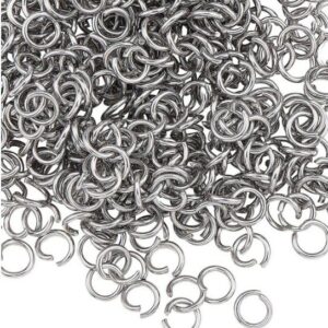 Argolla abierta unión acero quirurgico 4mm por 50u