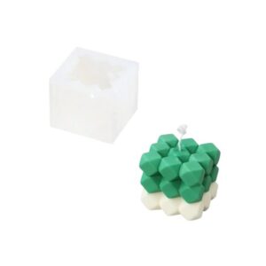 Molde cubo con diamantes