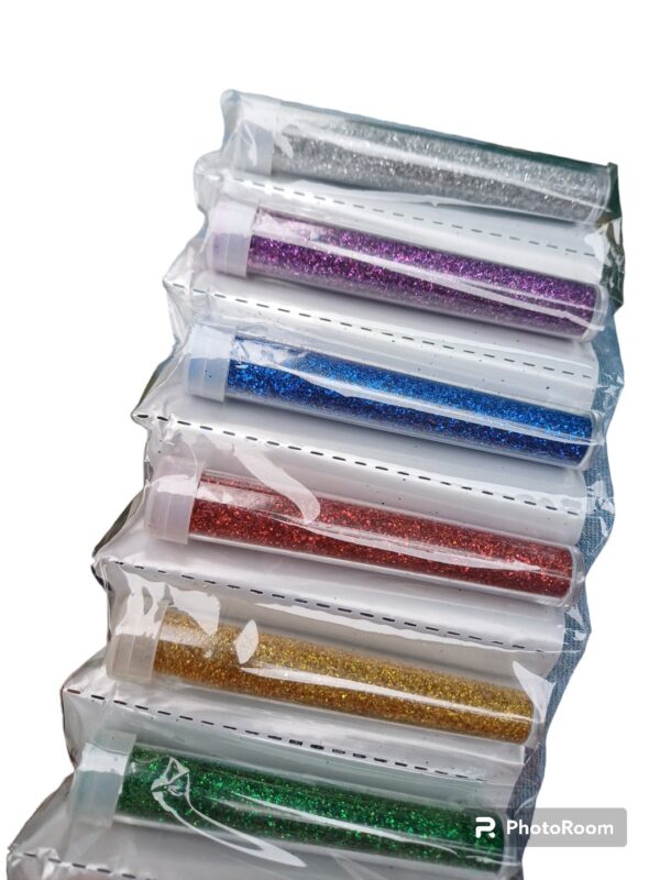Set tubo glitter por 12 colores - Imagen 2