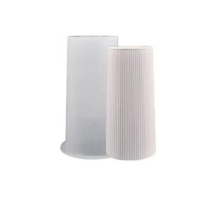 Molde florero cilindro rayado