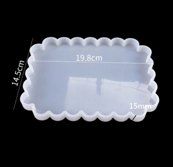 Molde rectangular con borde ondeado 19cm - Imagen 2