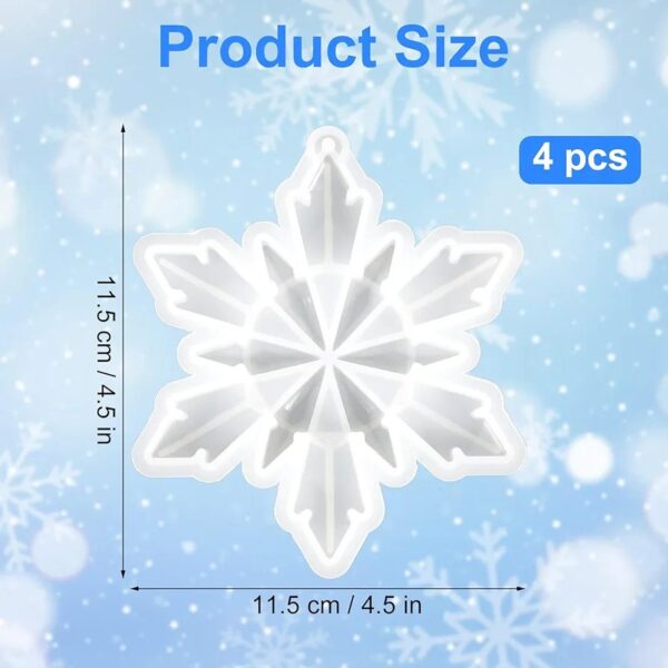 Molde de silicona copo de nieve mediano - Imagen 2