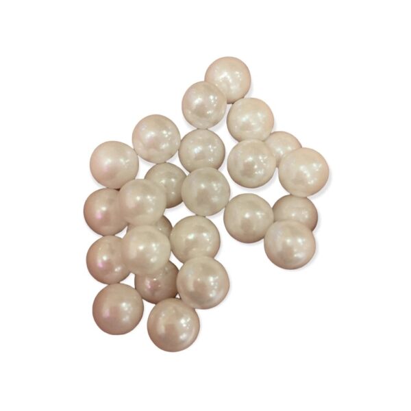 Perlas decorativas blancas grandes 30grs
