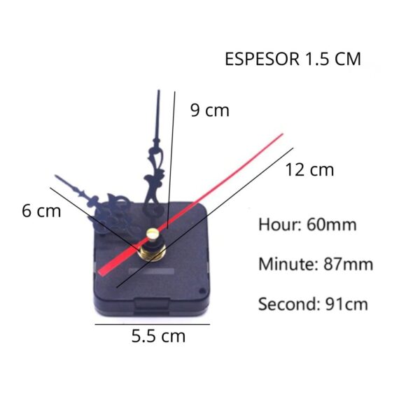 Maquina de reloj agujas - Imagen 2