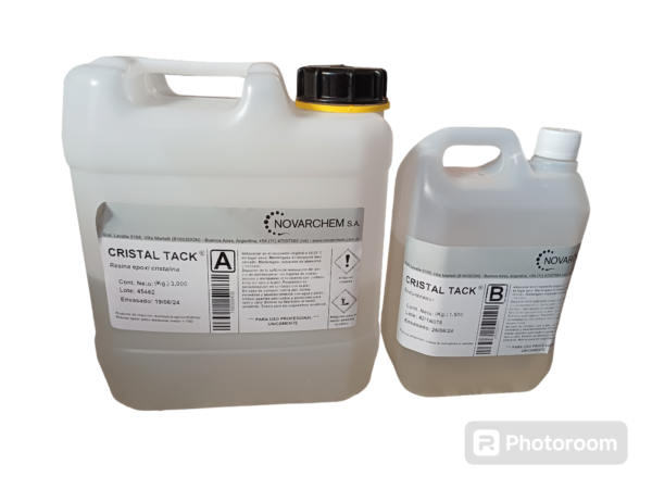 Resina epoxi cristaltack 4,5lts