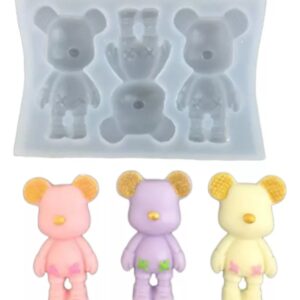 Molde 3 mini osos con detalle