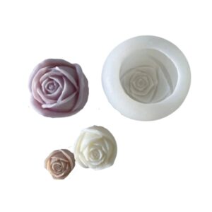 Molde flor 3D rosa 6cm