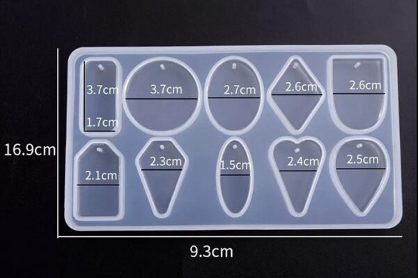 Molde 10 llaveros formas varias - Imagen 2