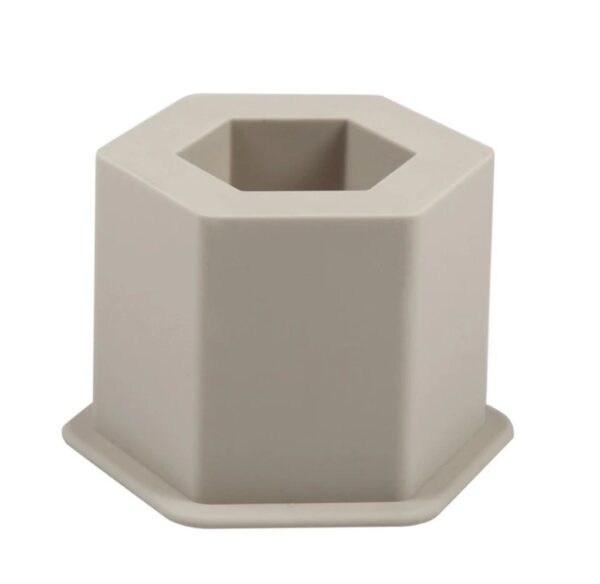 Molde maceta hexagonal torre