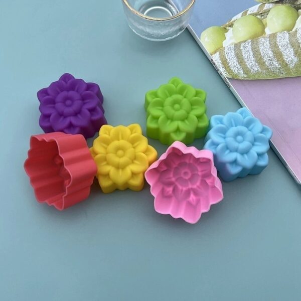 Molde flor con hojas - Imagen 3