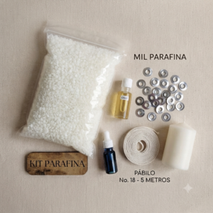Kit velas parafina
