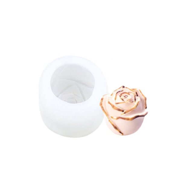 Molde flor 3D pequeña rosa 3cm