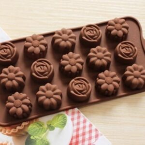 Molde bombones 15 flores