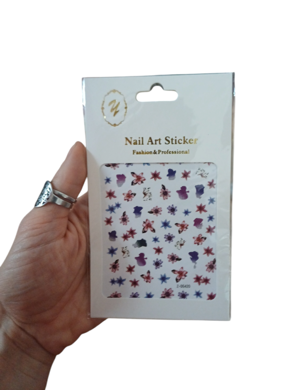 Stickers mini flores/mariposas - Imagen 2
