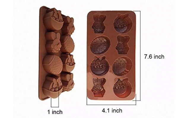 Molde 8 figuras de pascua bombones - Imagen 2