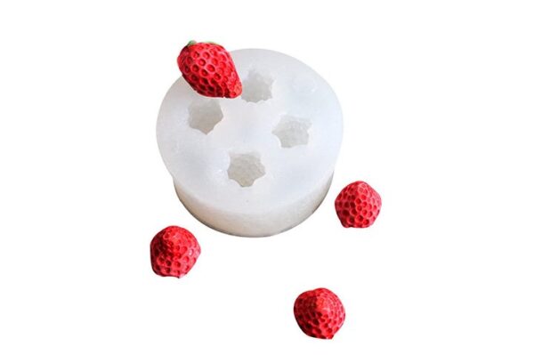 Molde 4 frutillas mini