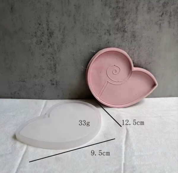 Molde bandeja caracol posavaso borde modelo 2