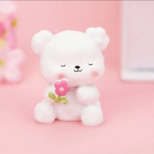 Molde oso 4cm con flor