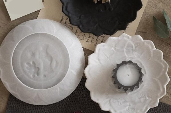 Molde plato modelo hoja 18cm
