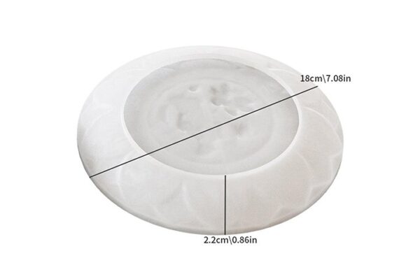 Molde plato modelo hoja 18cm - Imagen 2