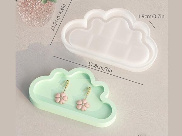 Molde nube con borde 17cm