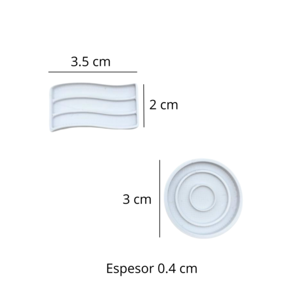 Base rígida para escarapela resina por unidad - Imagen 3