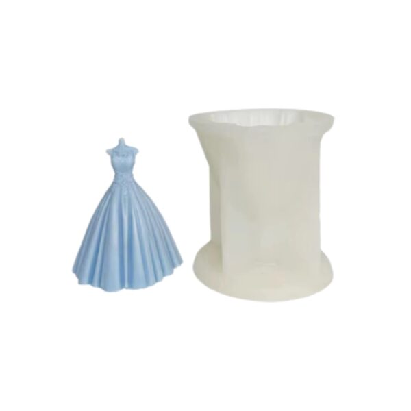 Molde vela vestido grande Z8