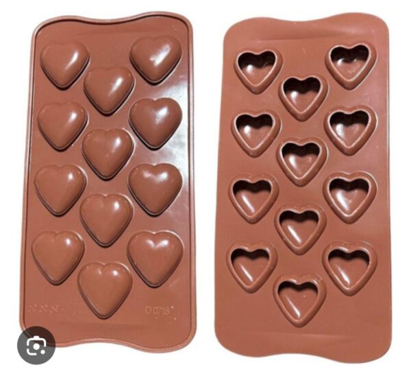 Molde bombones corazones
