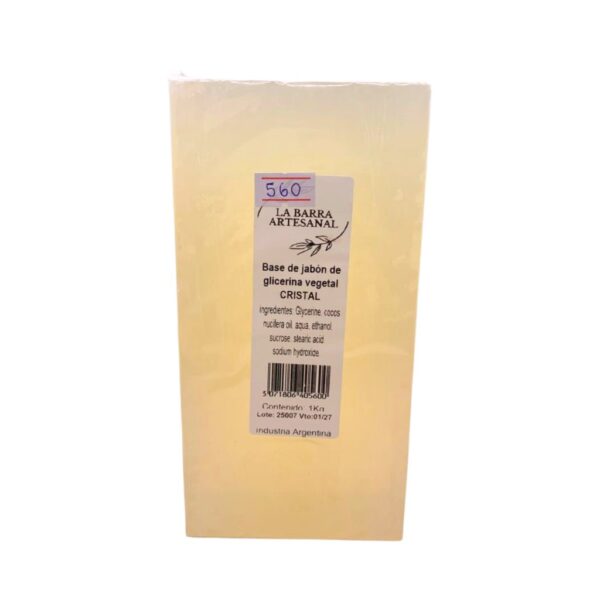 Jabón barra de glicerina cristal 1kg