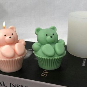 Molde oso con cupcake Bm3122