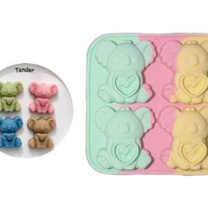 Molde 4 koalas 6cm