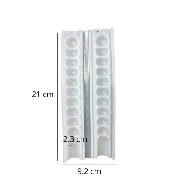 Molde vela cilindrica burbuja 21cm - Imagen 2