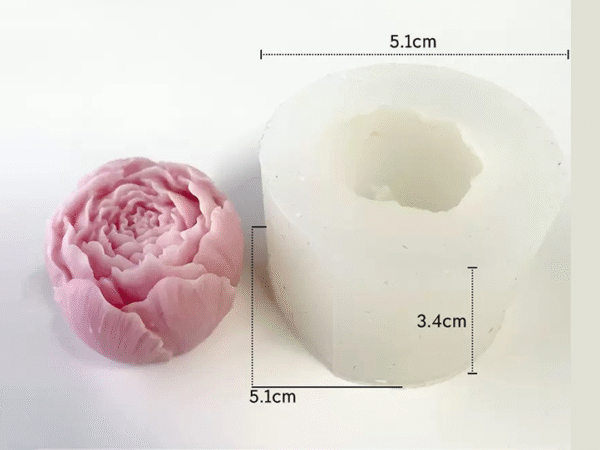 Molde vela flor Y5 8cm - Imagen 3