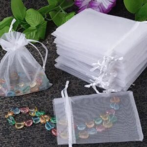 Bolsas de organza blancas 10x15