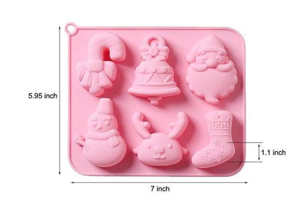 Molde Navidad 6 figuras - Imagen 2