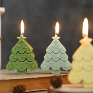 Molde vela árbol navidad