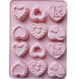 Molde 12 corazones