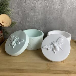 Molde tarro panal con tapa