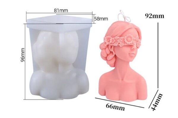 Molde figuras mujer ojos vendados - Imagen 3