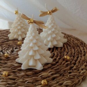 Molde vela árbol navidad 8cm x 8cm