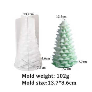 Molde vela árbol navidad pino 14cm K3
