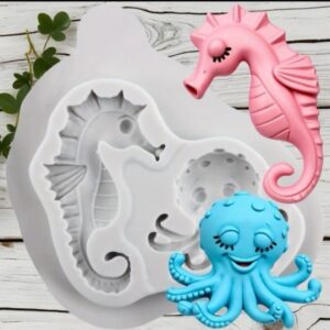 Molde pulpo y caballito de mar
