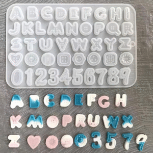 Molde letras botón