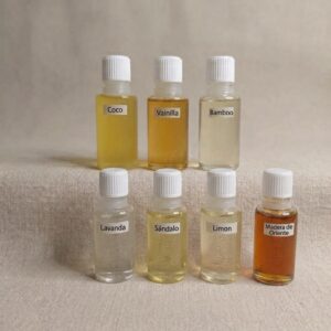 Esencias aceite aromatico jabon vela 20cc