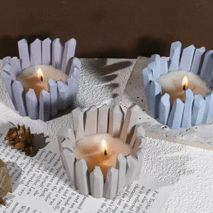 Molde candelabro chico portavela cuarzo