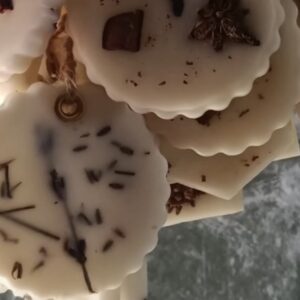 Molde dije circular colgante grande texturado