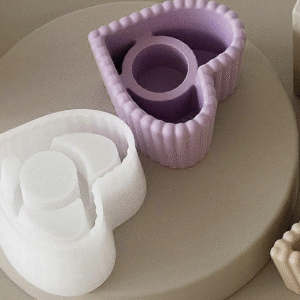 Molde chico portavela corazón