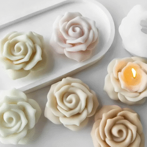 Molde flor rosa abierta 6cm