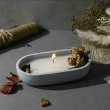 Molde portavela oval